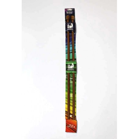 Agujas Bambú 40 cm Mondial