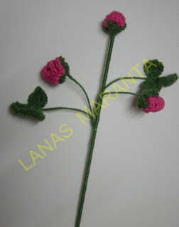 Rosa de ganchillo