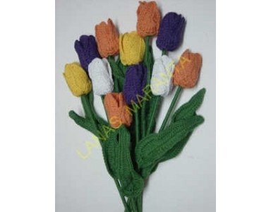 Crochet tulip flower