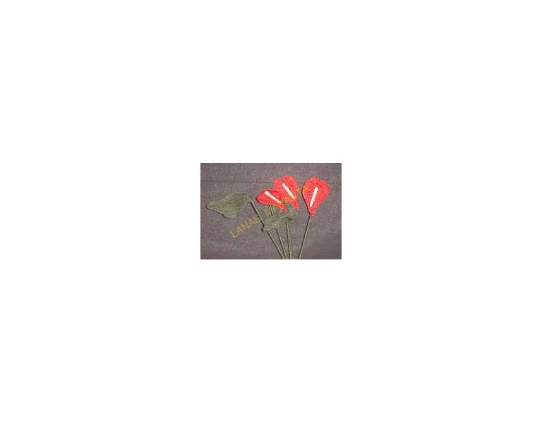 Fleur de Anthurium au crochet